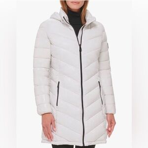 Women's White Quilted Jacket